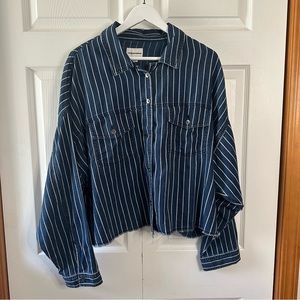 American Eagle Cropped Denim Jacket